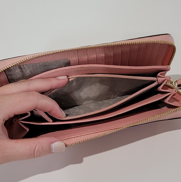 Michael Kors Pink Zipper Wallet - Picture 6 of 7